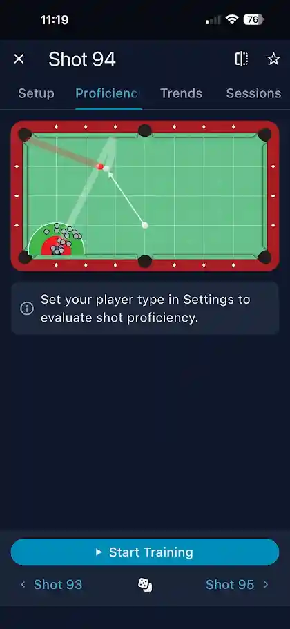 Shot 94 cluster results