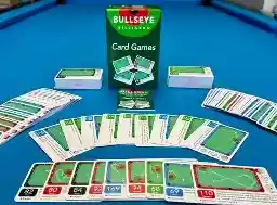 Bullseye Billiards Card Games training cards