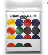 Shark Marks Pool Ball Position Marker Stickers